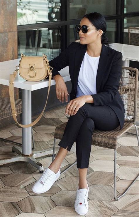 suits with sneakers for women.